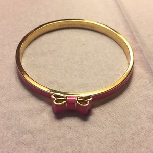Pink and gold Kate spade bangle